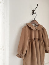 Latte corduroy one-piece