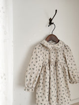 Baba flower corduroy one-piece