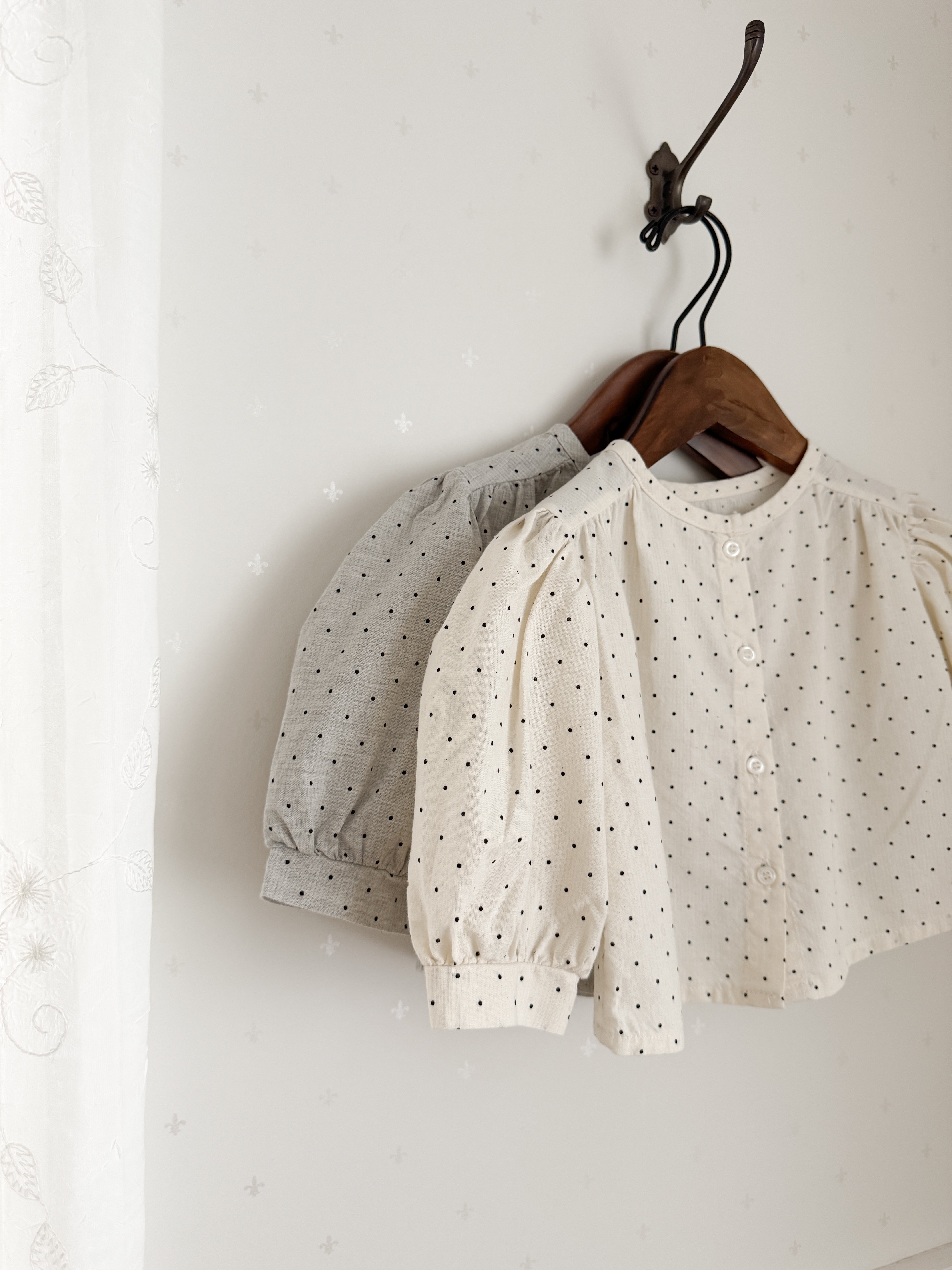 Bebe bonbon dot blouse