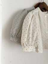 Bebe bonbon dot blouse