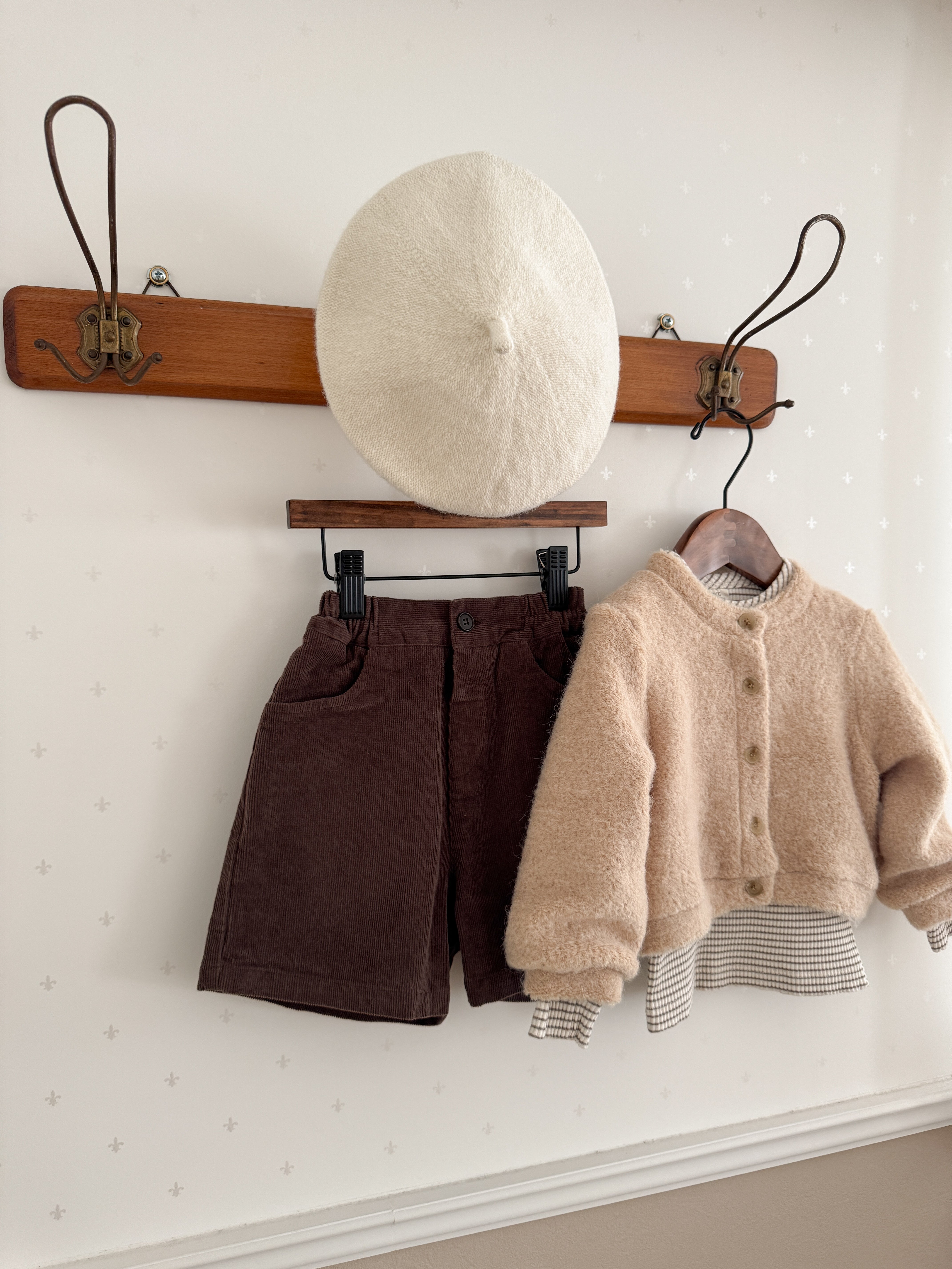 Corduroy span pants