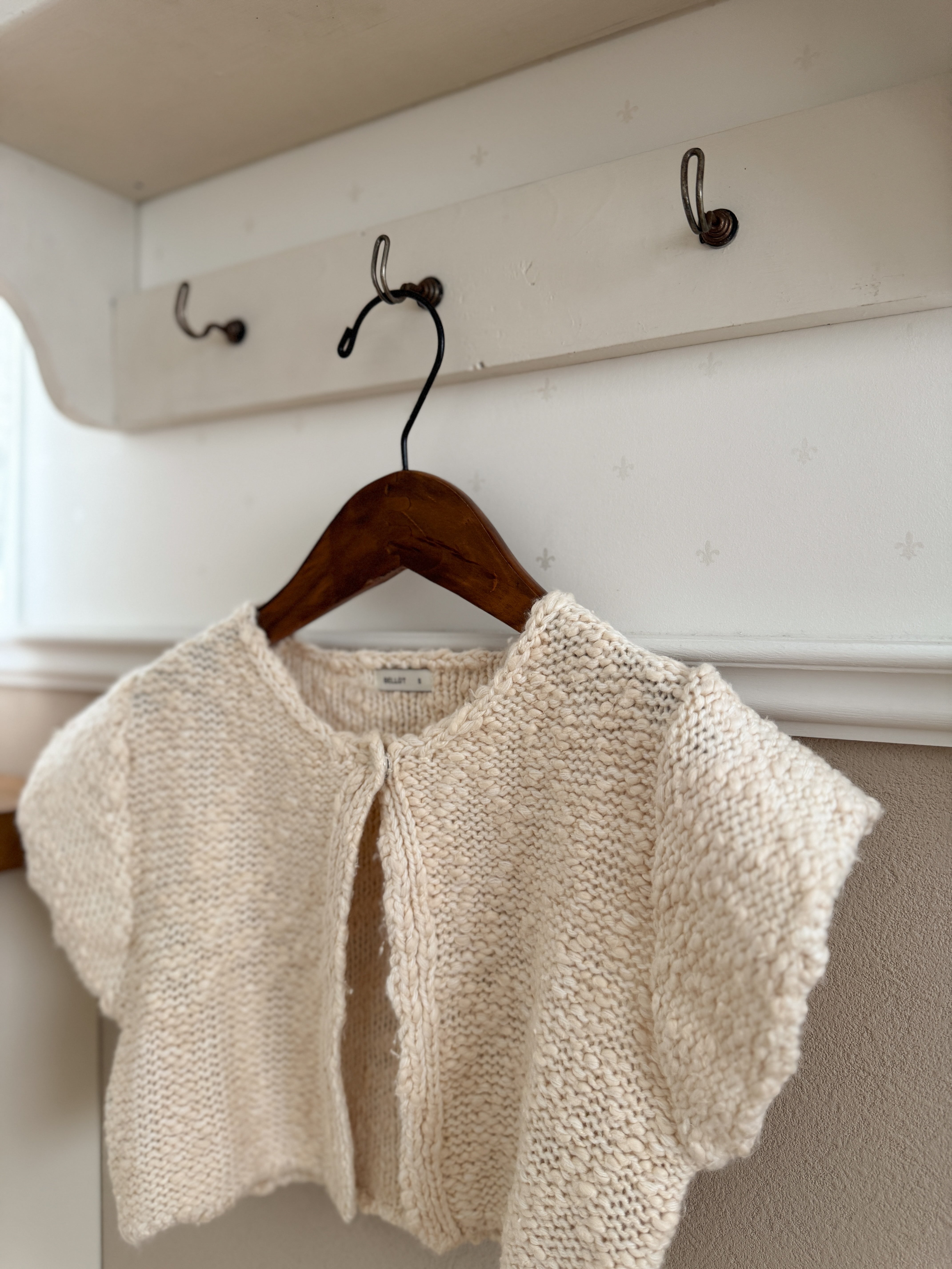 Popcorn knit vest