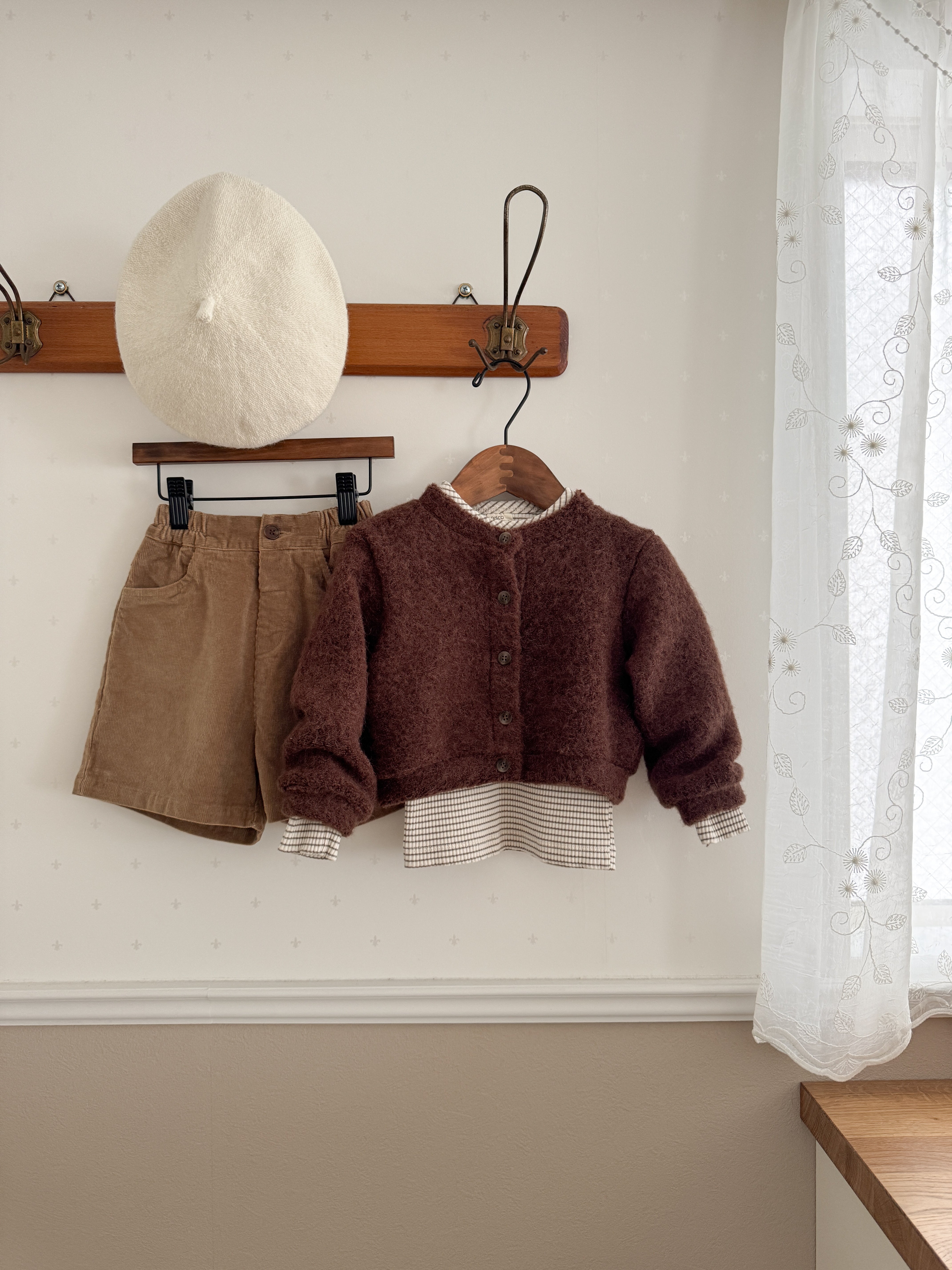 Corduroy span pants
