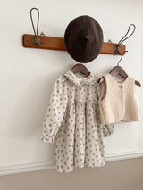 Baba flower corduroy one-piece