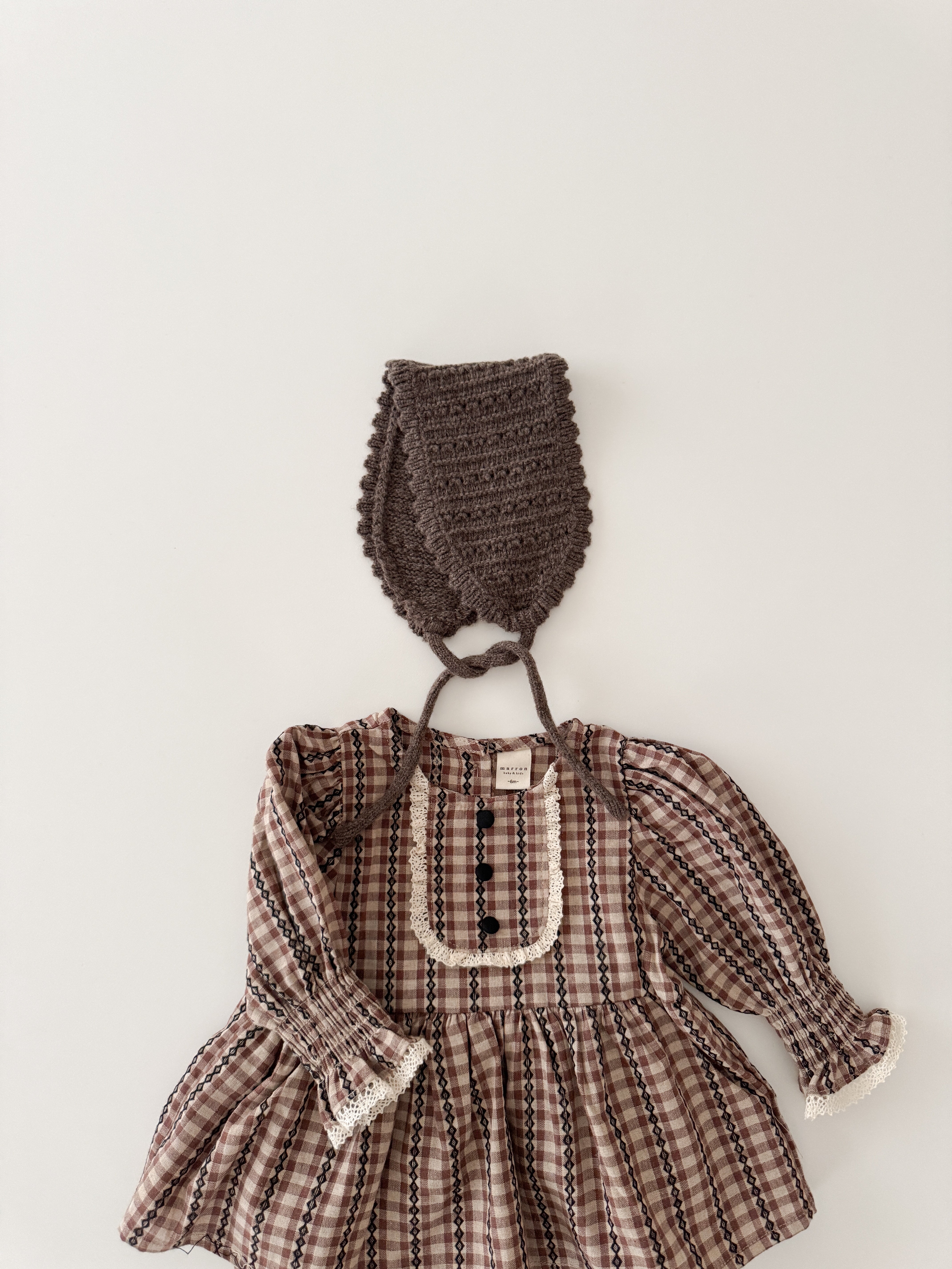 Chocolate smock rompers