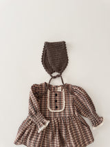 Chocolate smock rompers