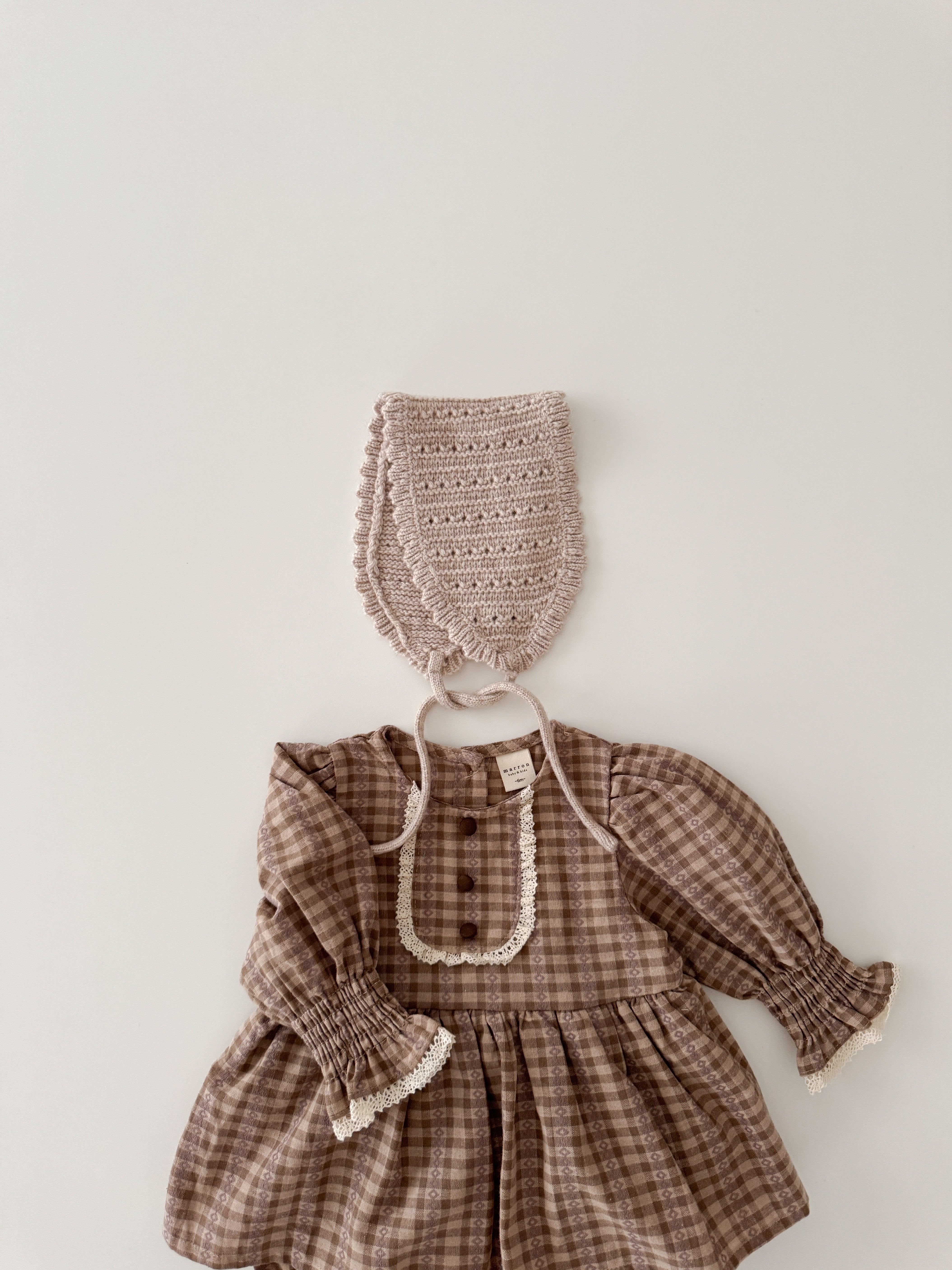 Chocolate smock rompers