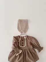 Chocolate smock rompers