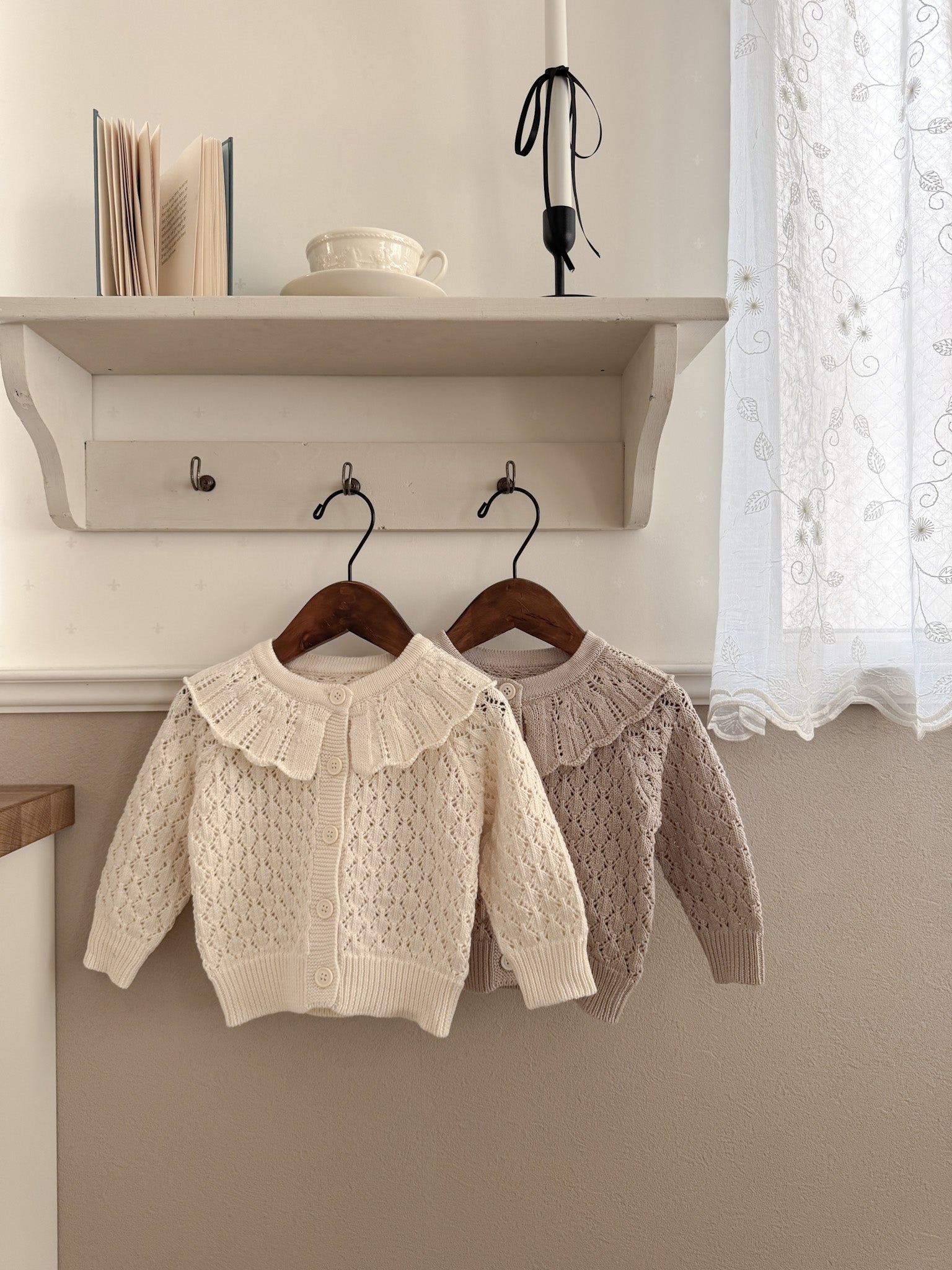 Fraise eyelet cardigan
