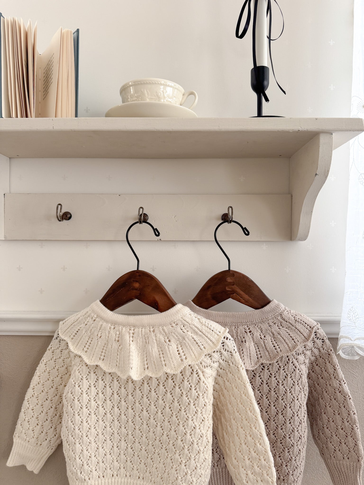 Fraise eyelet cardigan