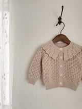 Fraise eyelet cardigan