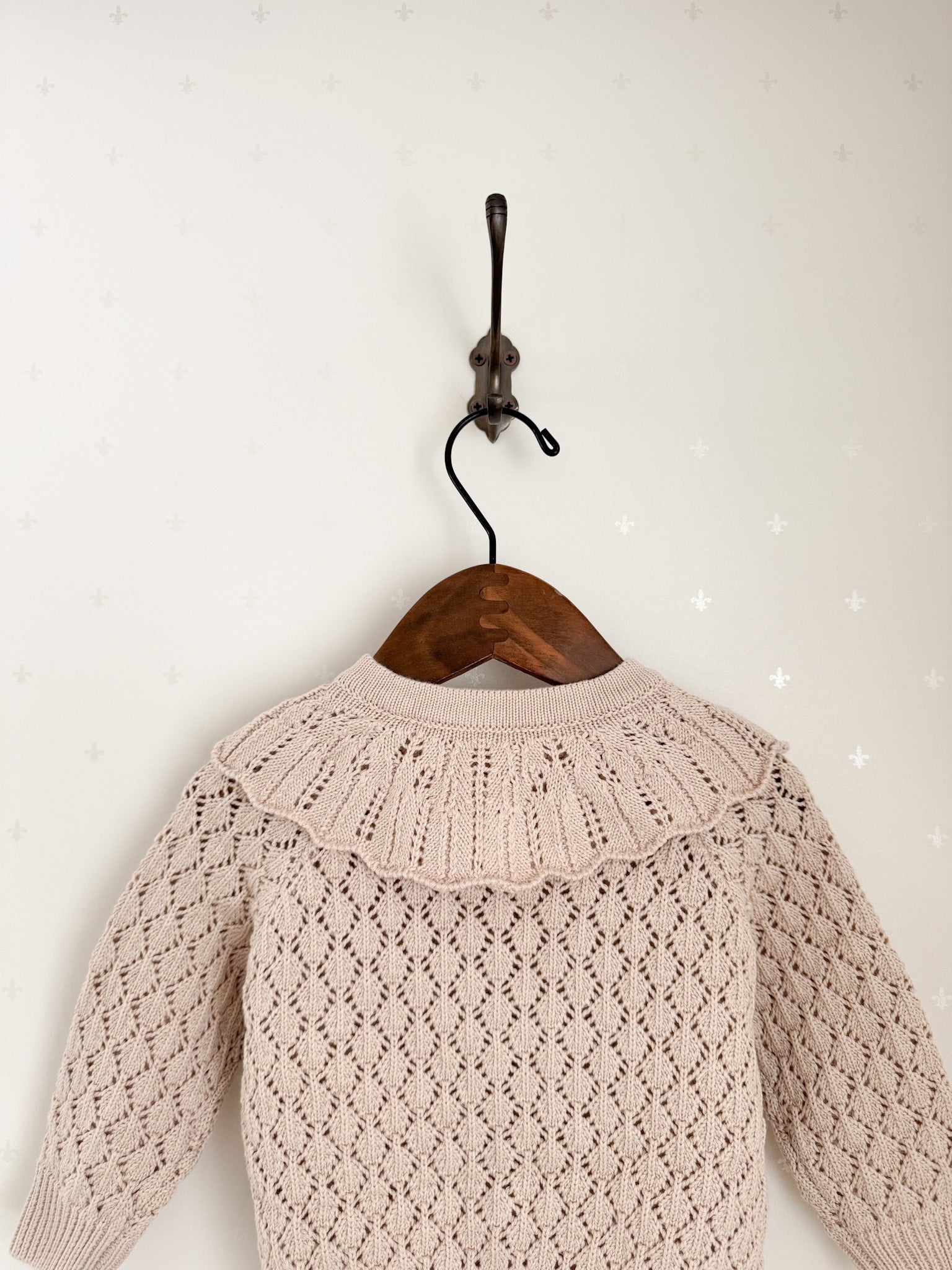 Fraise eyelet cardigan