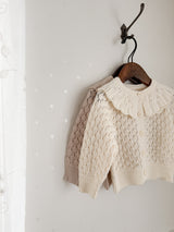 Fraise eyelet cardigan