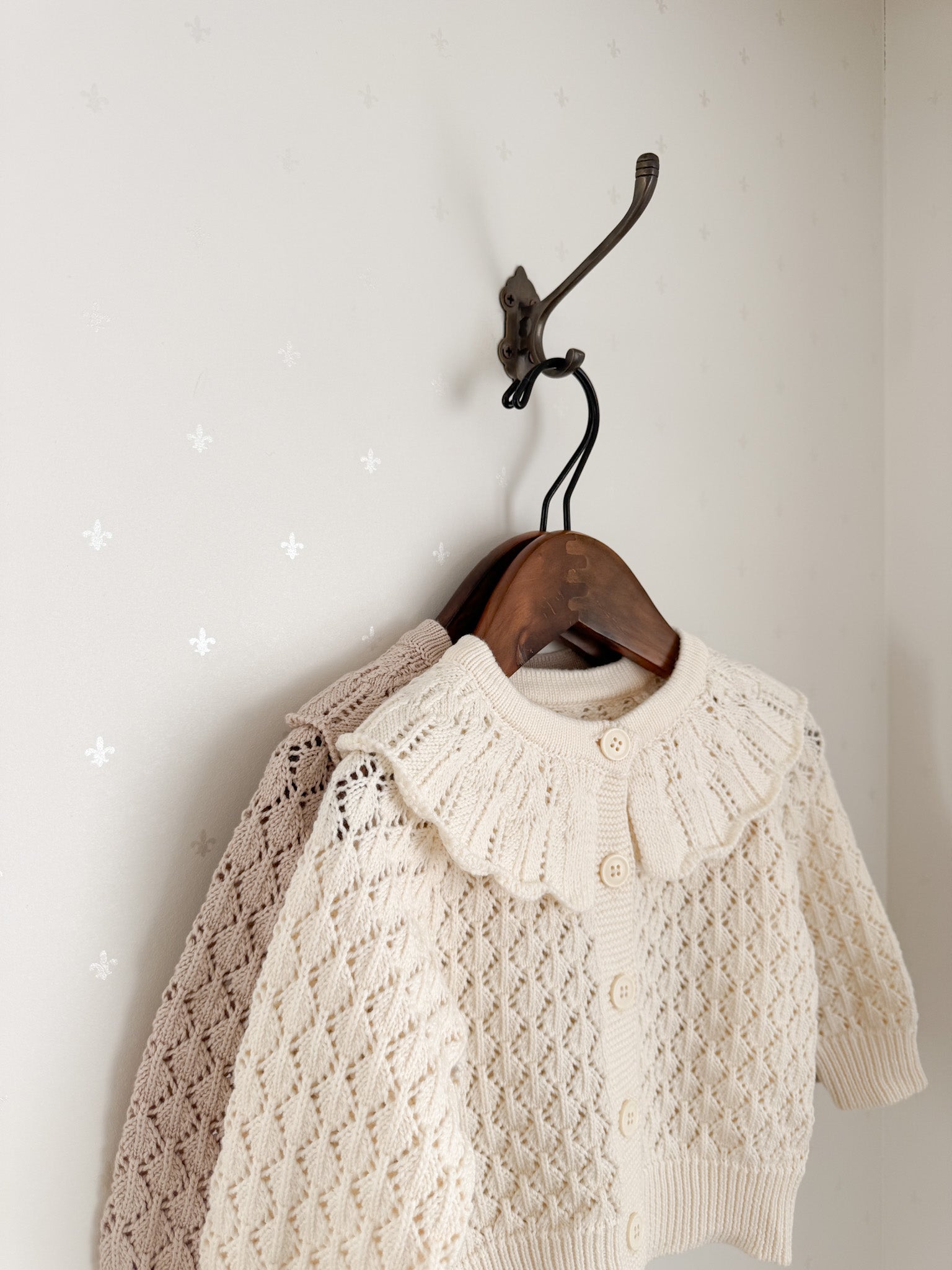 Fraise eyelet cardigan