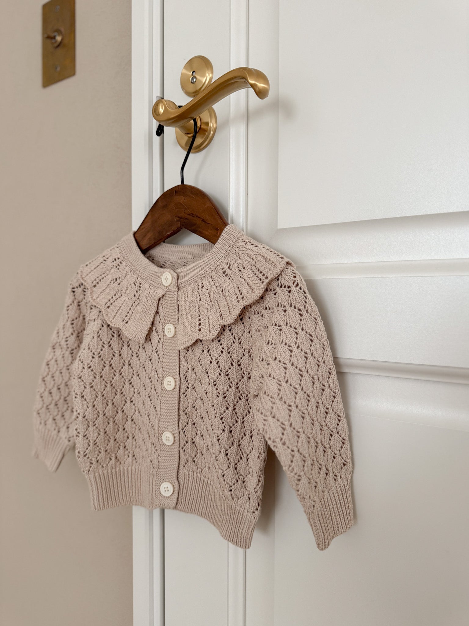 Fraise eyelet cardigan