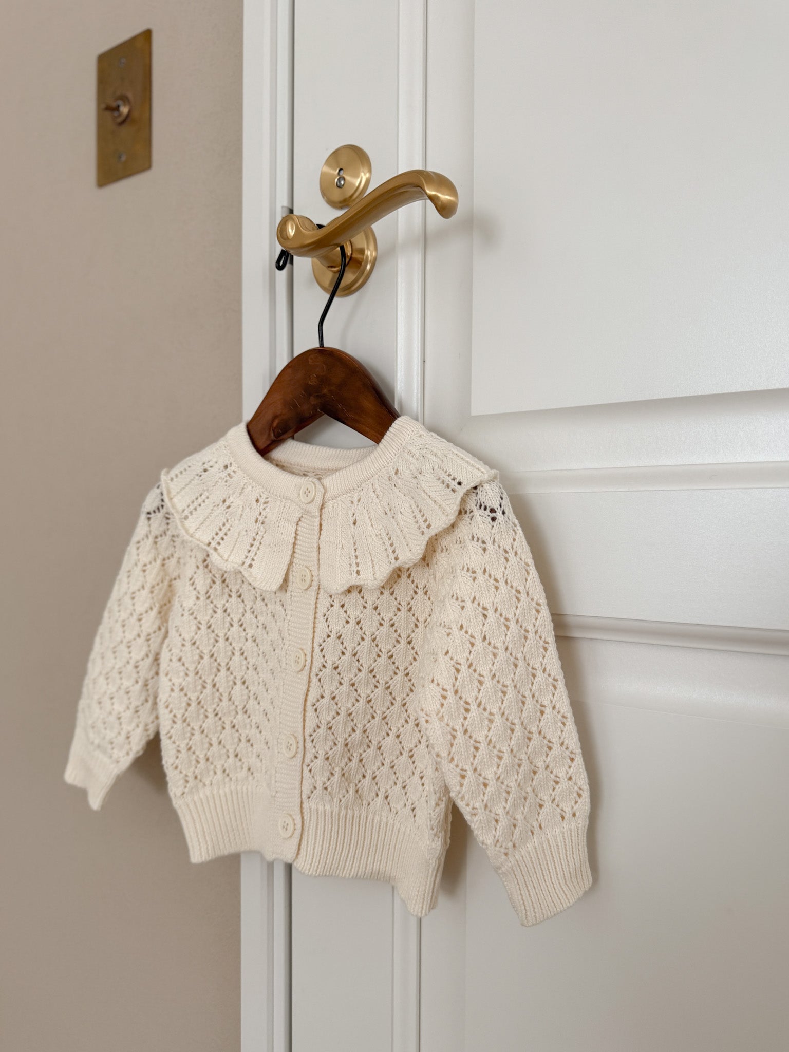 Fraise eyelet cardigan