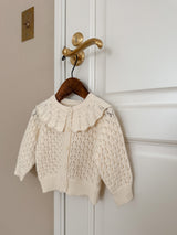 Fraise eyelet cardigan