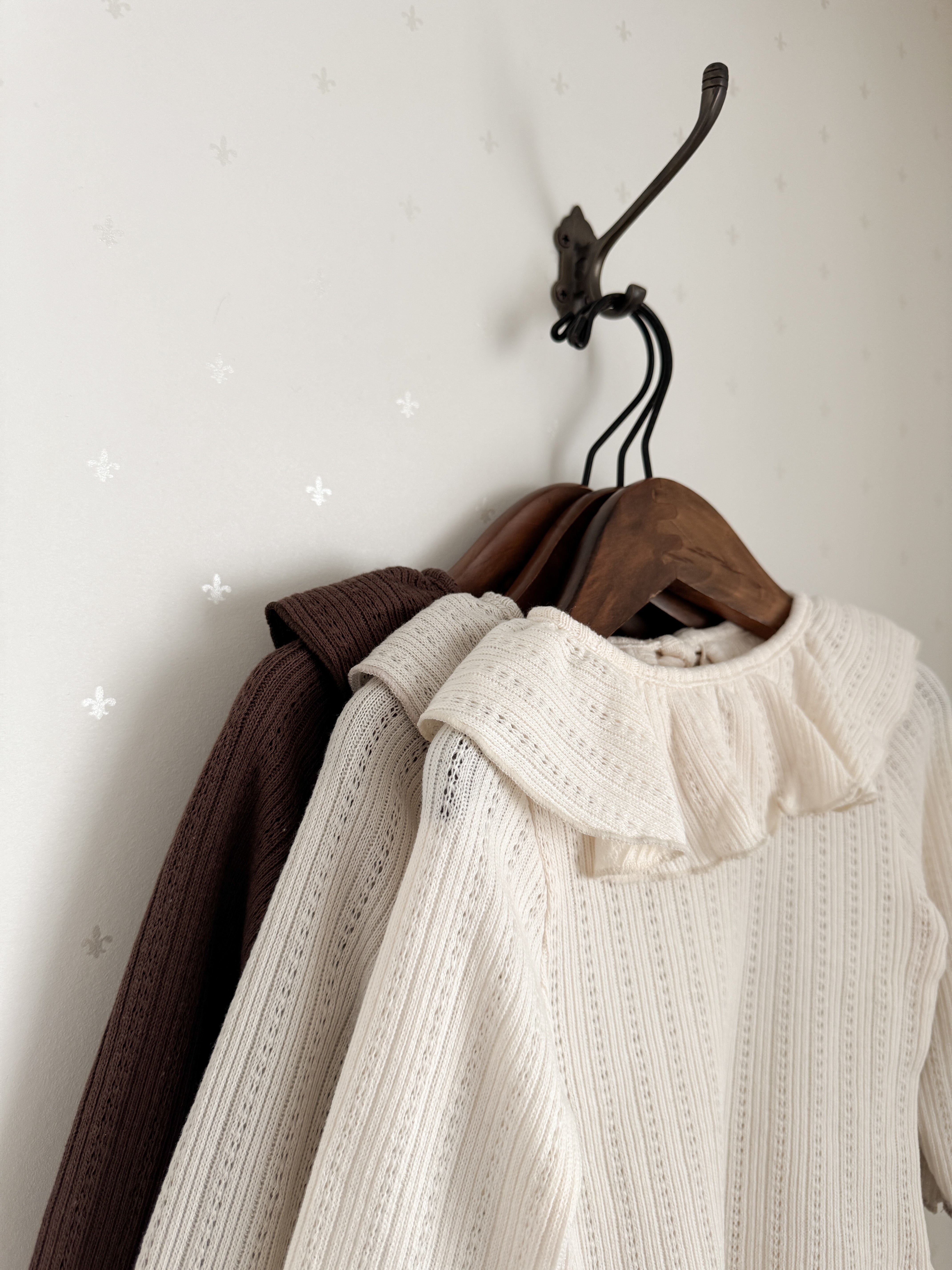 Anna ruffle collar tops