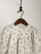 Flower shirring rompers