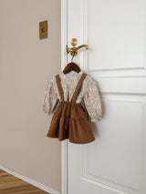 Flower shirring rompers