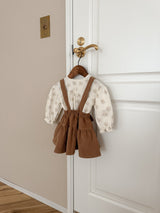 Flower shirring rompers