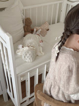 Soft puff knit rompers