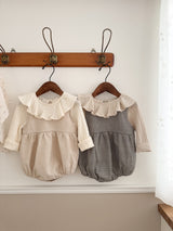 Mini check rompers
