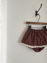 Check lace cancan bloomer
