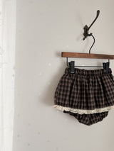 Check lace cancan bloomer