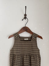 Check suspender rompers