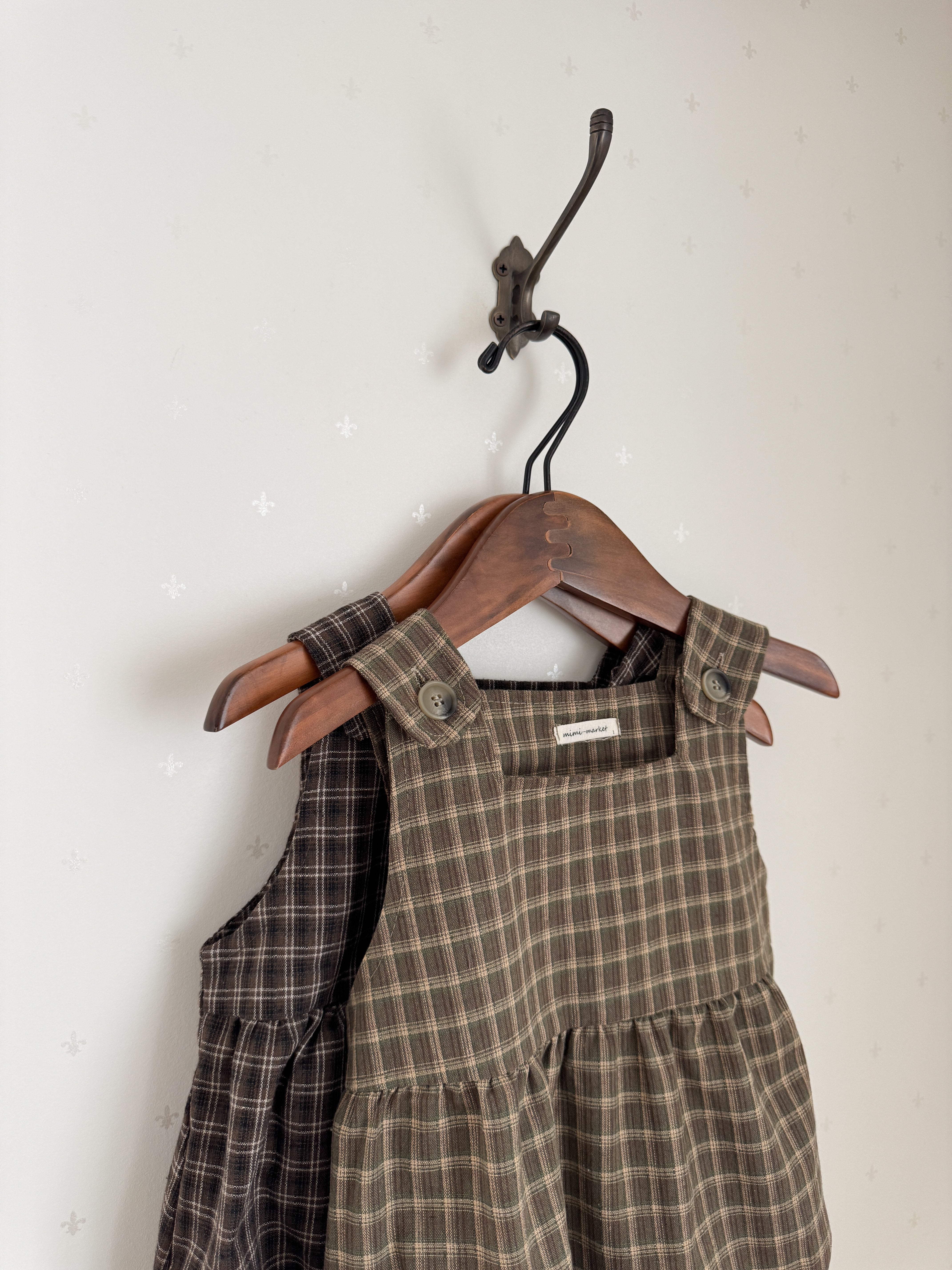 Check suspender rompers