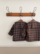 Sailor check coat