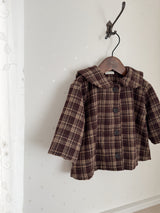 Sailor check coat