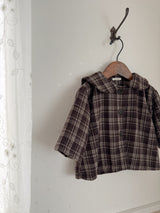 Sailor check coat