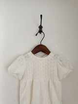 Soft puff knit rompers
