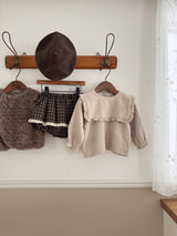 Check lace cancan bloomer