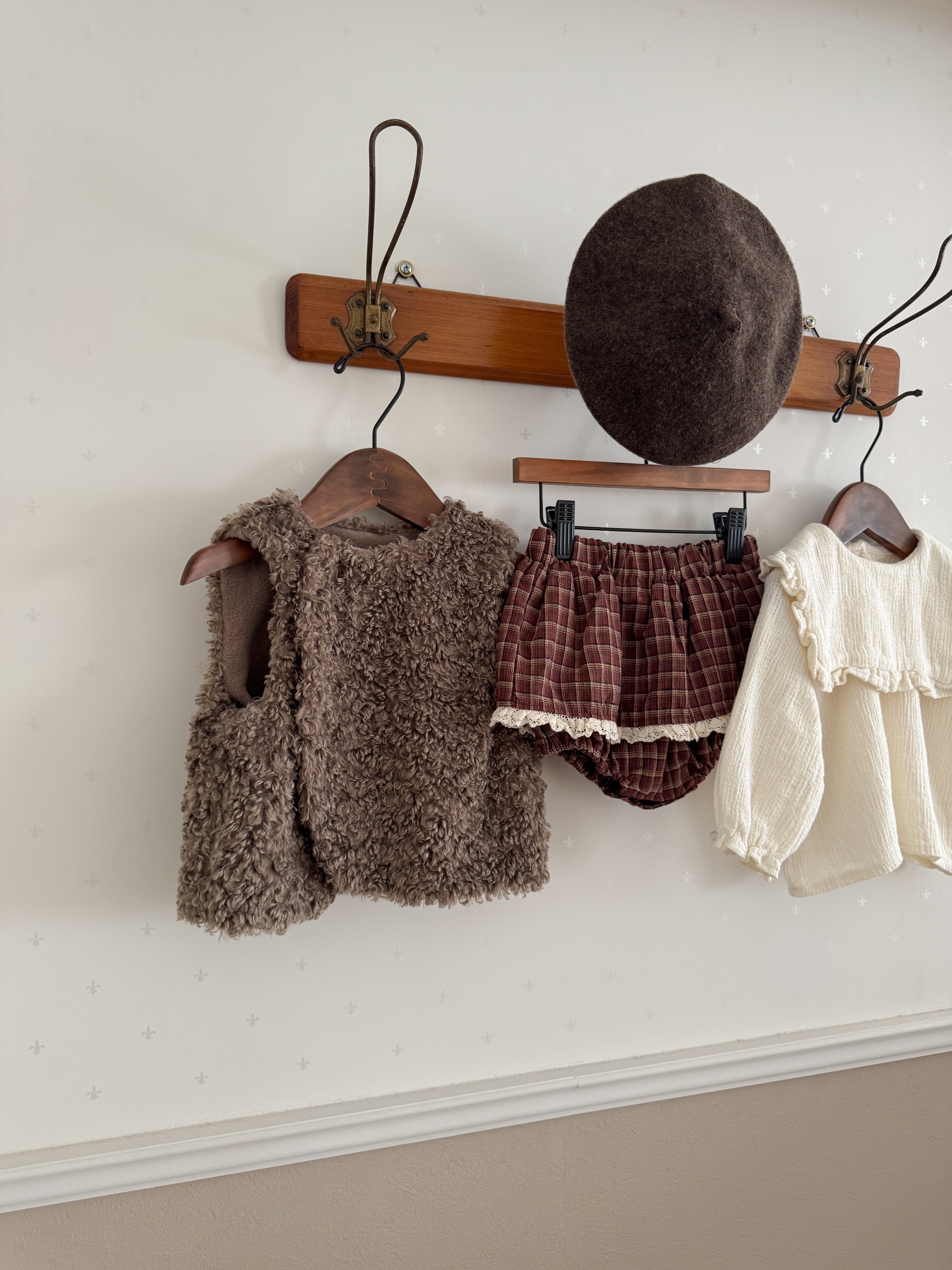 Check lace cancan bloomer