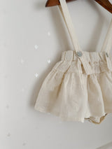 Eyelet suspender skirt