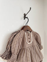 Chocolate smock rompers