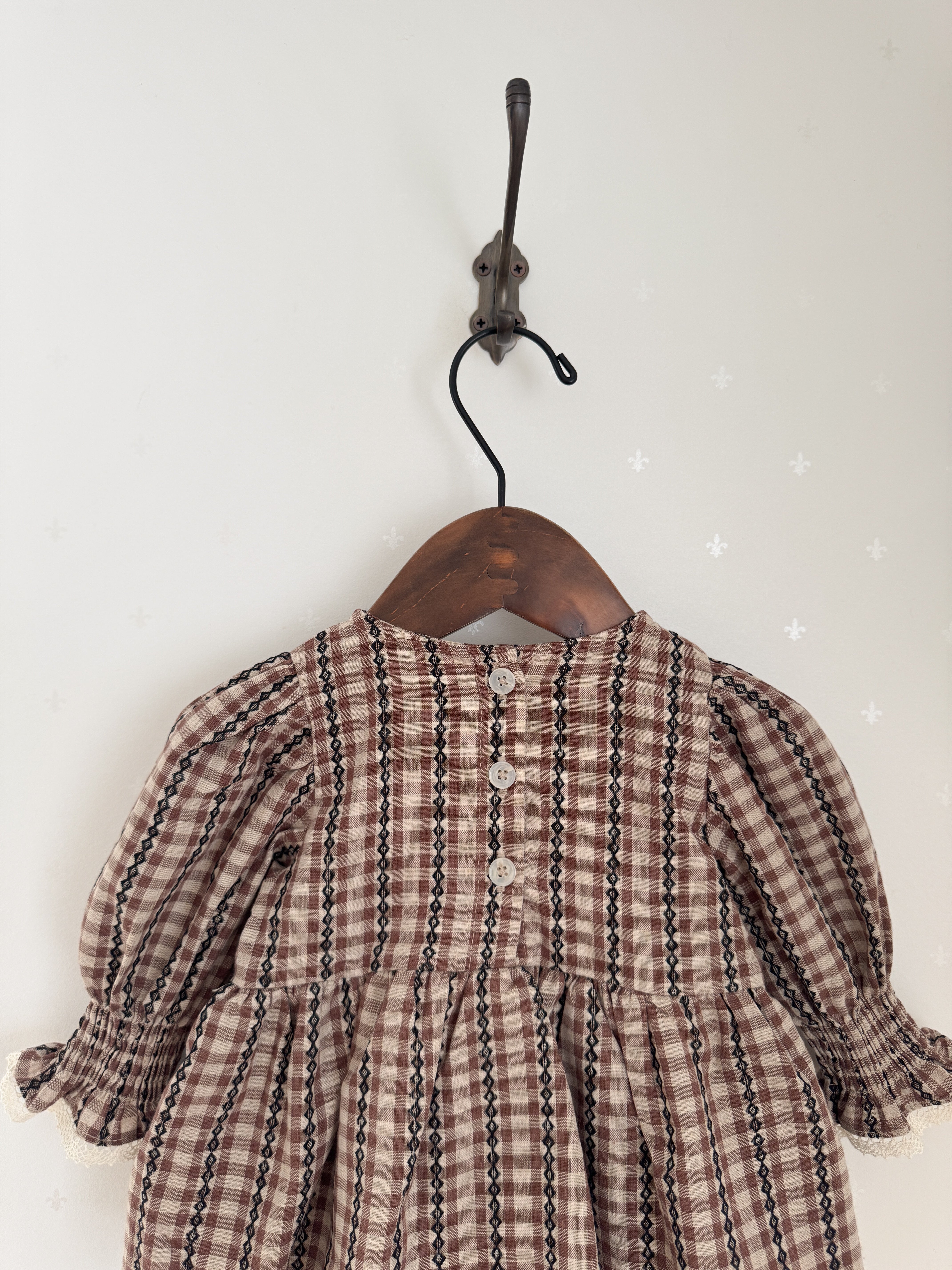 Chocolate smock rompers