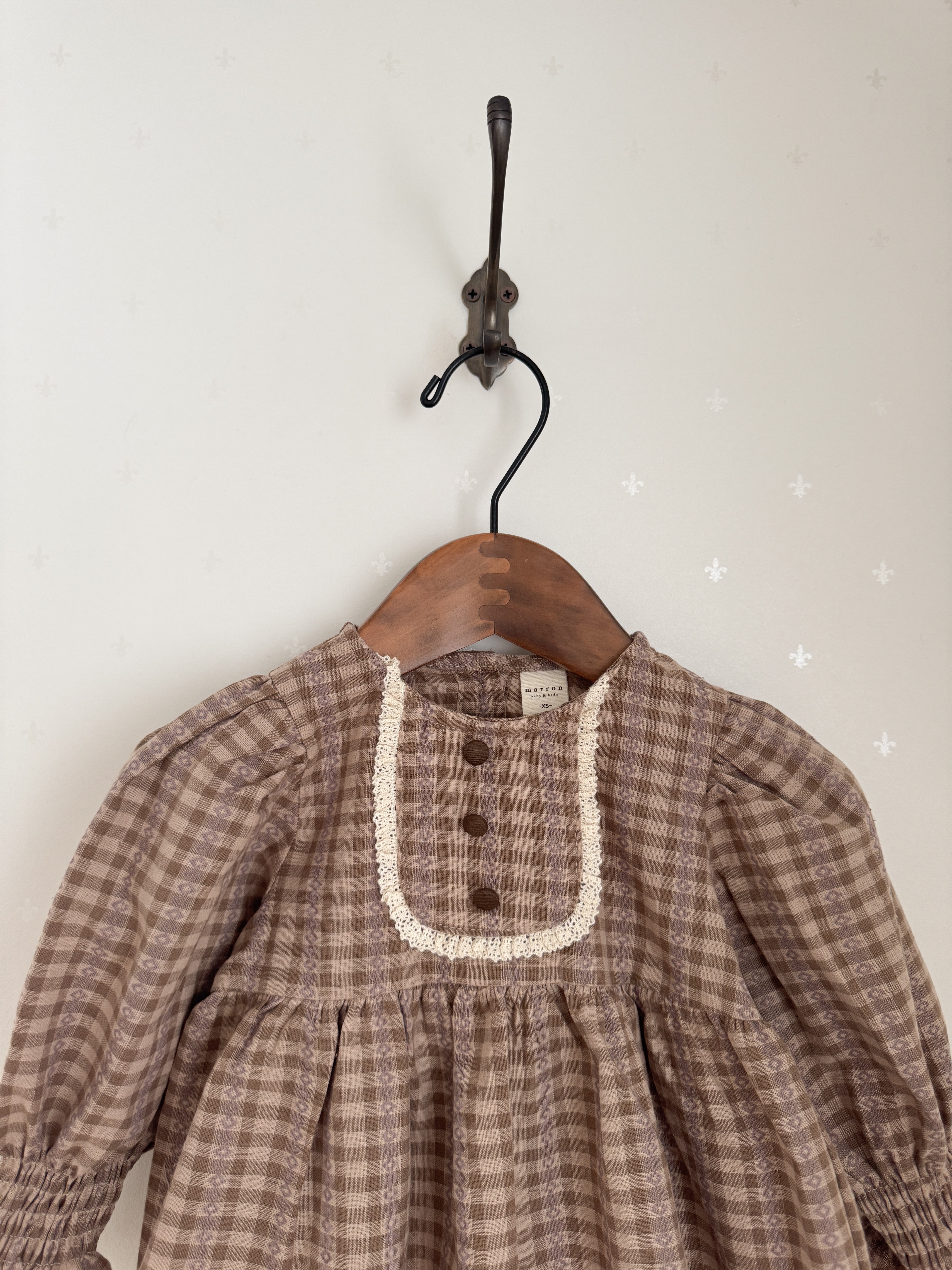Chocolate smock blouse
