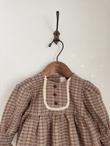 Chocolate smock blouse