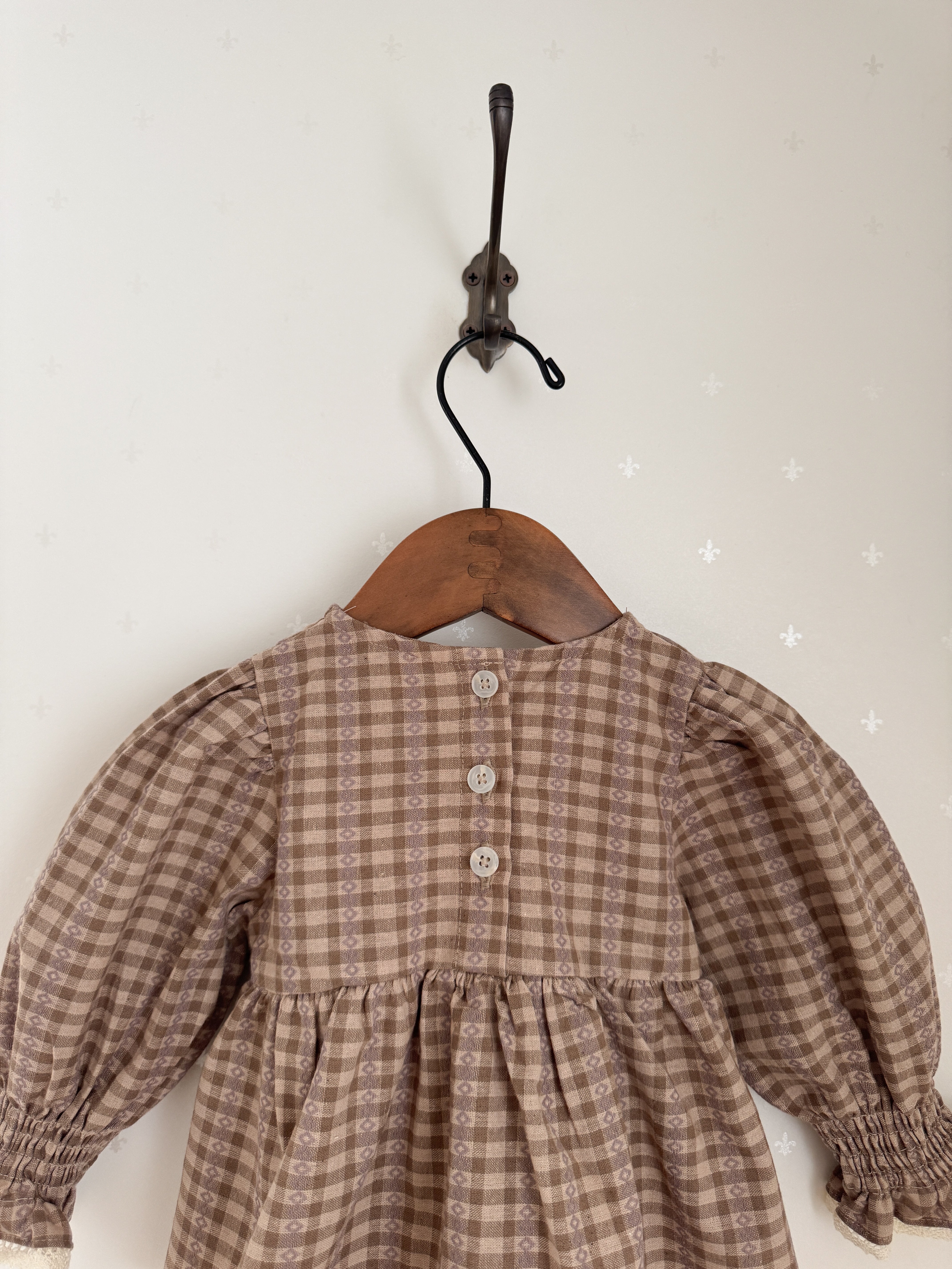 Chocolate smock blouse