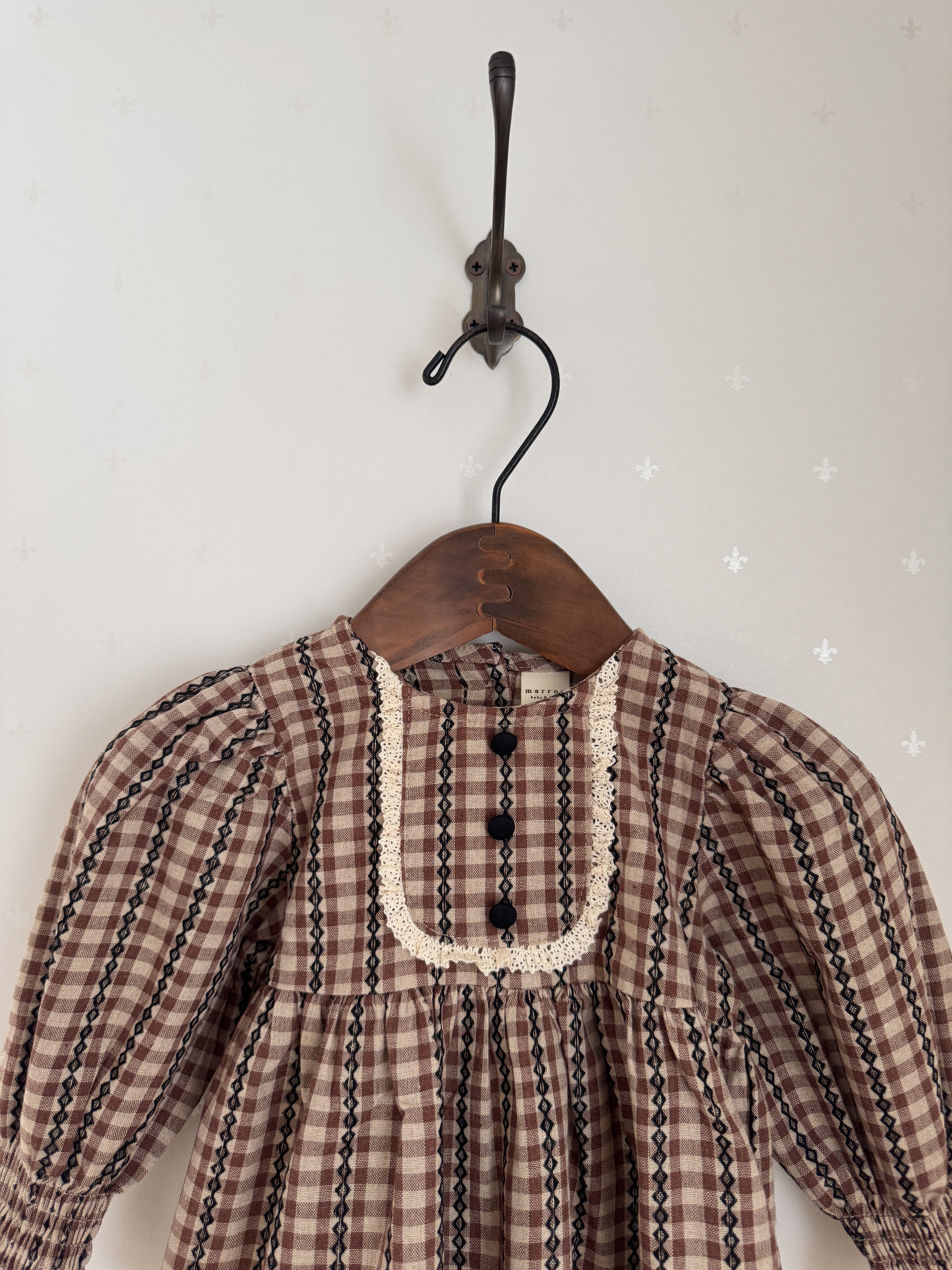 Chocolate smock blouse