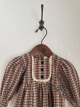 Chocolate smock blouse