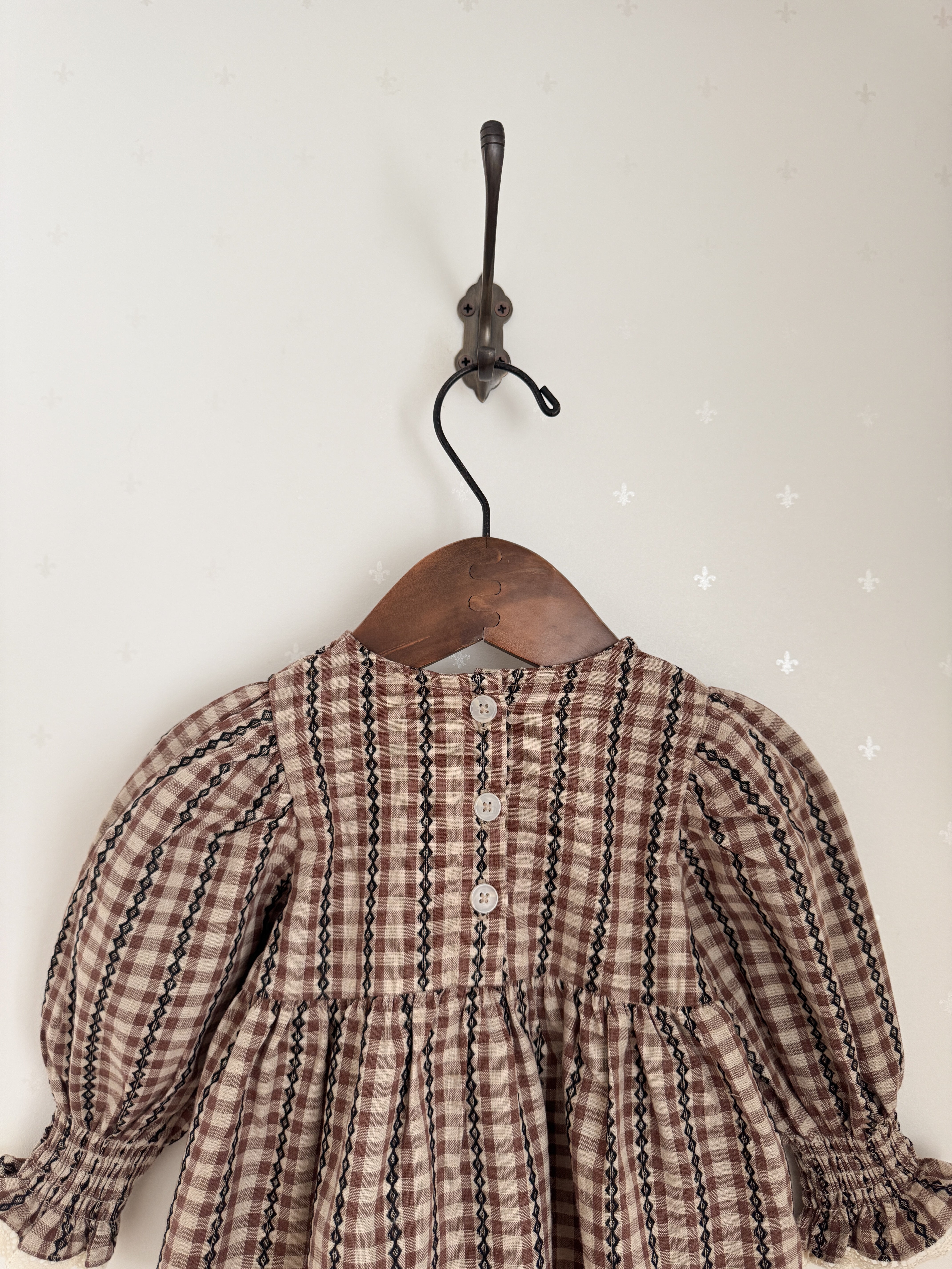 Chocolate smock blouse