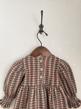 Chocolate smock blouse