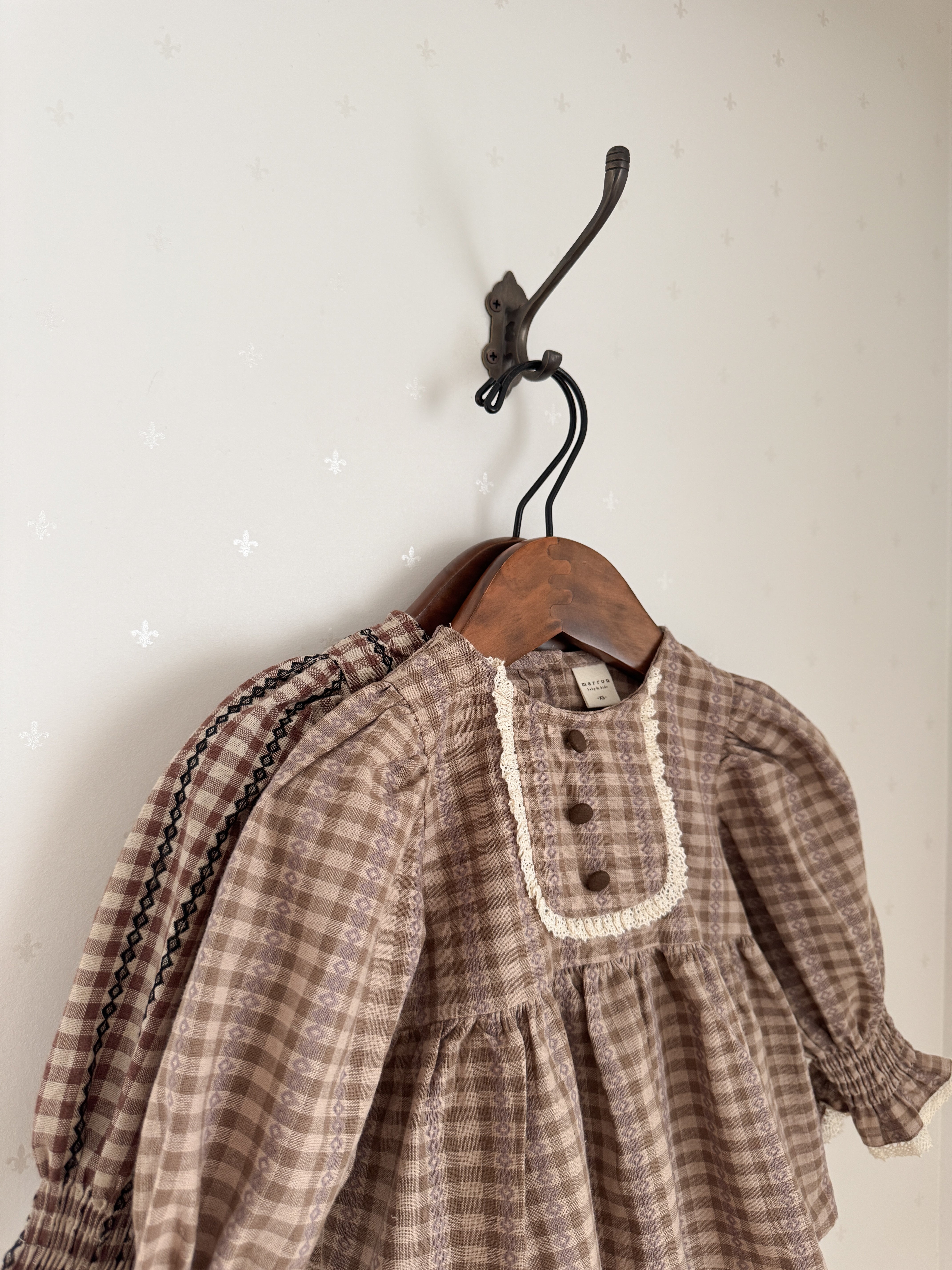 Chocolate smock blouse