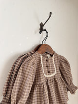 Chocolate smock blouse