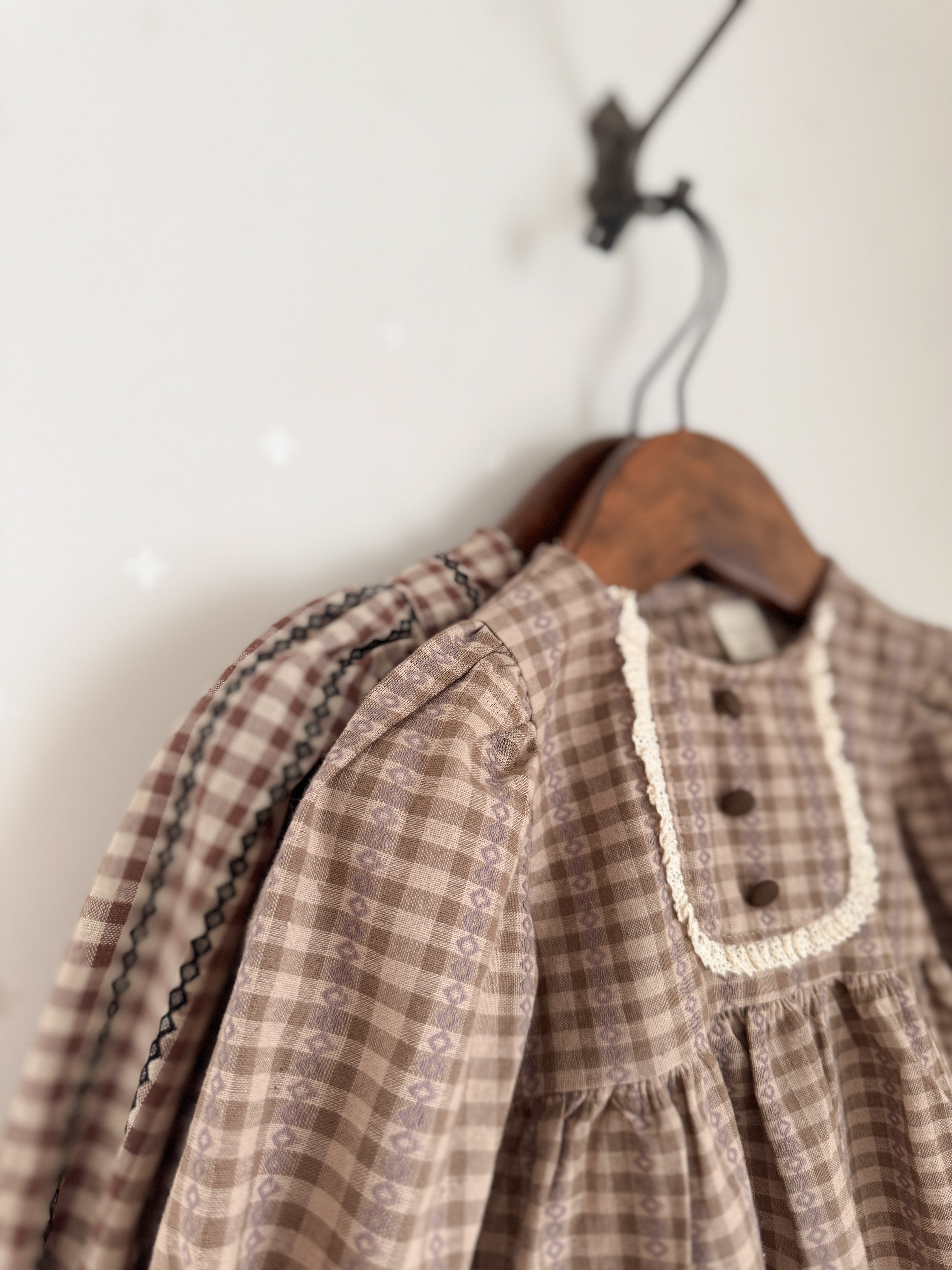Chocolate smock blouse